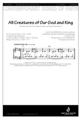 All Creatures of Our God and King Three-Part Treble choral sheet music cover